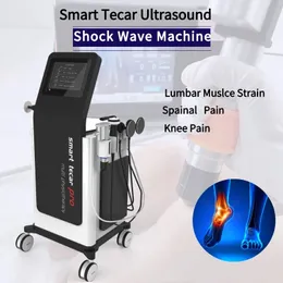 3 In 1 Beauty Equipment Vertical Shockwave Machine Shock Wave Therapy Body Pain Reduce Tecar Cet Ret RF Ultrasound Device ED Treatment And Sport Injuries On sale