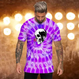 Herren T-Shirts Herren Heat Langarmshirt Rose Sommer Casual Sport Tie Dye Schriftzug Rundhals T Top Heavy ShirtHerren