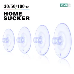 3050100pcs Clear Sucker Suction Cups Powerful Vacuum Suction Cup Wall Hook Kitchen Bathroom Wedding Car Glass Home Accessories 220527