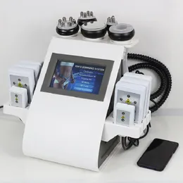 40k Kavitationsmaschine Gesichtsmassagegerät Radiofrequenz Hautstraffung Tragbare Rotlichttherapie Lipo Lasermaschine 8 Pads