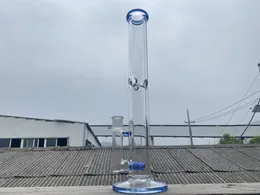 Unique BIAO Glass Bongs bong Style Hookahs Pipes à eau avec couleur bleue 18mm joint 17 pouces