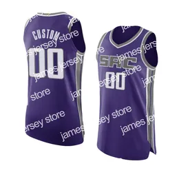 James James Custom Authentic Player Version Titched Basketball Jerseys 5 Fox 40 Barnes 10 Sabonis 22 Holmes 15 Mitchell 3 Davis 25 Len 9 Holiday 41