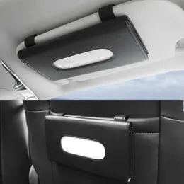 Car-Tissue-Box Towel Sets Car Sun Visor Tissue Box Holder Auto Interior Storage Decoration for BMW Car Accessories