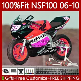 Honda Fiberglass NSF100 NSF-100 NSF 100 2006 2009 2010 년 차체 116no. NS-F100 06 07 08 09 10 사출 금형 유리 섬유 몸체