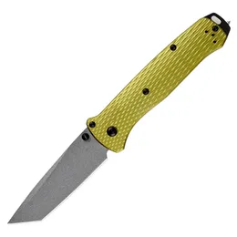 New 537 Pocket Folding Knife M4 Titanium Coated Tanto Point Blade Aluminum Alloy Handle EDC Knives 2 Handle Colors