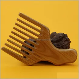 Pęknięcia do włosów narzędzia do pielęgnacji Produkty Produkty kieszonkowy Afro Pick szeroki ząb grzeszka suszarka kręcone odcień