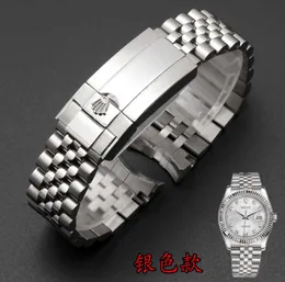 ウォッチバンド20mmウォッチバンドHight Quality WatchBands for OysterPertual GMT DateJust Metal Strap Accessories Steel Bracet Chain Hele22