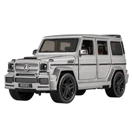 1:24 MODEL SELOY CAR MODEL TRALMIBLE DIECAST Simulation G65 SUV XLG (M929Y-6) Toys for Boys 20cm Motent 6 Open Doors Pown 220507