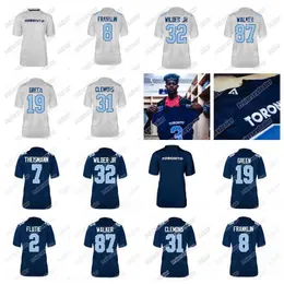 C202 Toronto Argonauts 9 Dakota Prukop 8 James Franklin 32 James Wilder Jr 4 McLeod Bethel-Thompson 19 S.J. Green 87 Derel Walker Football Jersey