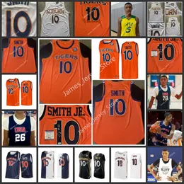 10 Jabari Smith Basketball Jersey zszyte koszulki College 2022 NCAA AU Custom Basketball Wears