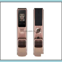 -New Fx70 Fingerprint Face Recognition Door Lock Matic Household Anti-Theft Password Brush Drop Delivery 2021 Locks Hardware Building Suppli