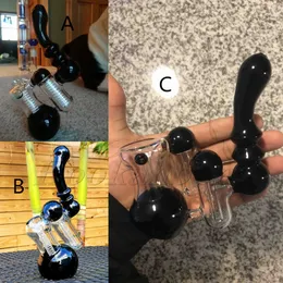 mini czarny platforma olejna olejna bong 14 mm Percolator Hookah Water Bongs Shisha Bubber Rurki