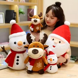 Фаршированные животные 23 см рождественская плюшевая куколка мягкие плюшевые плюшевые кукол кукол для детей