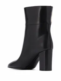 Autunno e inverno ultimi stivali con fibbia da donna moda bordo aperto di alta qualità Zhu design comodo tacco medio 8,5 cm confezione di lusso per feste 35-40