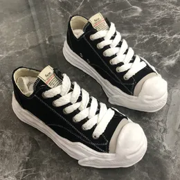 كرة السلة MMY MAISN MIHARA YASUHIRO CANVAS Sneakers Black White Gray Gray Yellow Mens Designer Outdoor Shoe Size 36-45