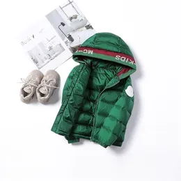 HIPAC Jungen Mantel Kleidung Jacke Winter Kleinkind Mädchen Unten Casual Unisex Feste Kurze Reißverschluss Mit Kapuze Kinder Mäntel Warme LJ201203