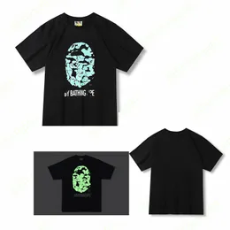 BAPE Tシャツ安いスポーティーレディースティートレンドデザイナーコットンショートスリーブルクササメ