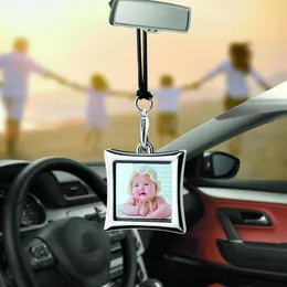 Interior Decorations Car Pendant Po Frame Hanging Ornaments Automobiles Rearview Mirror Suspension Decoration Auto Accessories Gifts