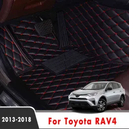 Toyota Rav4 RAV 용 자동차 바닥 매트 4 IV XA40 2018 2017 2016 2015 2014 2013 자동 액세서리 맞춤형 방수 보호 카펫 H220415