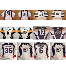 CHEN37 C26 NIK1 MENS WOMENS CRIANÇAS 2017 Personalize Echl Norfolk Admirais 6 Marty Wilford 12 LSSE KUKKKONEN 6 Exelby costure