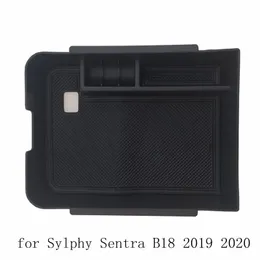 Car Organizer Accessories Central Armrest Storage Box Compartment Case Container Holder For Sylphy Sentra B18 2022