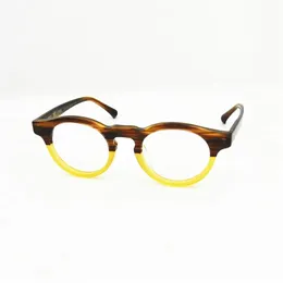 James TART 465 Optiska glasögon för unisex retro stil anti-blå ljusslinsplatta runt full ram med låda