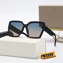 Sunglasses for woman designer sunglasses embedded lens design Golden rivets Metal eyeglass Optical Rectangle Frame summer fashion match eyeglasses with box