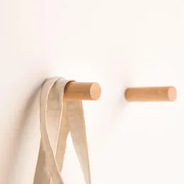 Haczyki szyny nordyckie czarne orzechy okrągłe drewno nowoczesne design do drzwi szatą szatę haczyk do korytarza pokój łazienkowy płaszcz lakier
