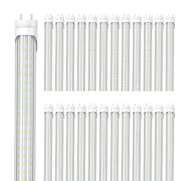 JESLED T8 LED-Lampen, 1,2 m, D-förmig, 5000 K, Tageslichtröhre, 1,2 m, 60 W, Leuchtstofflampe, Ersatz-Vorschaltgerät, Bypass, doppelendige Stromversorgung, Garagen- und Küchenleuchte