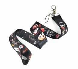 Alças para celular Charms 30pcs Cartoon Vampire Diaries Key Lanyard Titulares de crachás Alças para pescoço de telefone animal com chaveiro Acessórios para presente de telefone Atacado