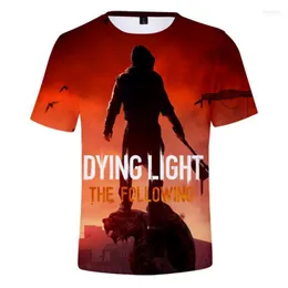 Męskie koszulki Dying Light 2 3D Print Spring Summer Preppy Men/Women Street Ubrania T-shirt Streetwear Kawaii Style Tshirtmen's BLES22