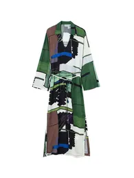 PBZA3381580 Frauen 2022 Neue Chic Mode druck lange kleid stil Kleid Vintage Langarm Weibliche Kleider robe Mujer 3381/580 T220804
