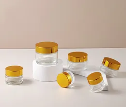 Máscara facial de creme para o creme para o creme para o creme para os olhos de garrafa de vidro de fundo grosso transparente