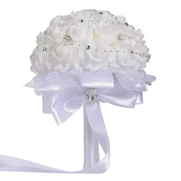 أحدث باقات الزفاف الزفاف يدويًا الزهور المصنوعة يدوياً