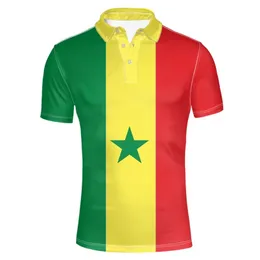 SENEGAL youth diy free custom made name number sen Polo shirt nation flag sn french country college print p o clothes 220614