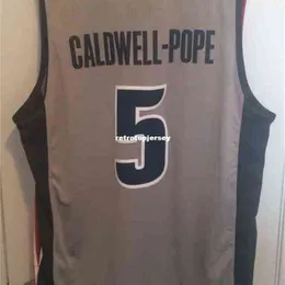 Kentavious Caldwell-Pope Jersey Men #5 Редкие сшитые баскетбольные майки