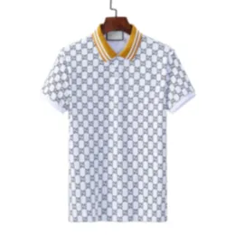 Designer Pikétröjor för män Bokstavstryck Pikétröjor för män Kläder med nedfällbar krage Kortärmade T-shirts Toppar Mode Business Casual Damer sommar T-shirt för män