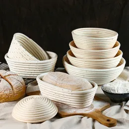 Banneton Brotkorb Rattan Gärform Backzubehör aus Weidengeflecht Bäckerei Küchenzubehör Gadget-Sets Werkzeuge Backgeschirr 220601