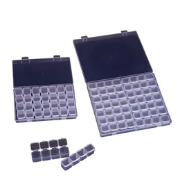 28 /56 Grids Nail Art Decorations Empty Decoration Storage Case Box Glitter Rhinestone Crystal Beads Container