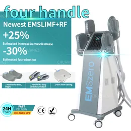 Andra hälsoskönhetsartiklar 2023 DLS-EMSLIM RF Machine Shaping EMS Muscle Stimulator Electromagnetic Fat Burning Hi-EMT Body and Arms Beauty Equipment 2 eller 4 Handtag