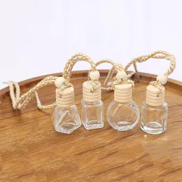 Transparent bilparfymflaska 10 ml dekoration aromaterapi flaskor hänge mini reser parfymer förvaring tom flaska bh6683 wly