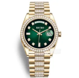 Designerfashion 여성 시계 크기 36 mm 수입 완전 자동 이동 반지 입 입구 삽입 다이아몬드 스틸 watchband 접이식 버클 스포츠 시리즈