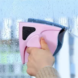 Home Doppelschicht Fensterwischer Glasreiniger Pinsel Magnetische Seitenwischer Gadgets Haushaltsreinigungswerkzeuge Waschen Glasbürste 201214