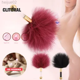 Flirting Feather Tickler Clitoris Stimulator Eroticos quipement De Bondage Sex Toys For Women Juguetes Sexules Adult Games L220808