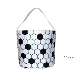 Party Supplies Easter Basket Sport Canvas Football Basketball Baseball Soccer Softball Bucket GCE13439