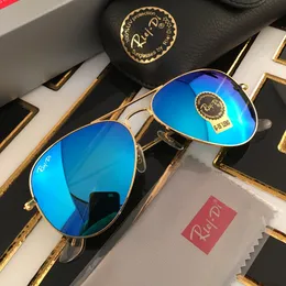 Klassische Piloten-Sonnenbrille für Damen, hochwertige Strahlen, Herren-Sonnenbrille, kleine Piloten-Sonnenbrille, 55 mm, für Kinder, Metallrahmen, Glaslinse, SportR1