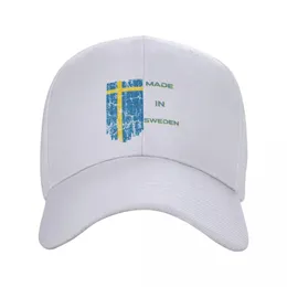 Beralar İsveç Beyzbol Kapakları Unisex Sun İsveç Bayrağı Sverige Şapka Ayarlanabilir Polyester Baba Yaz Kapağı