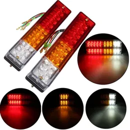 2x LED Stop Rear Tail Brake Reverse Light Turn Indiactor 12V Boat ATV Truck Trailer Lamp