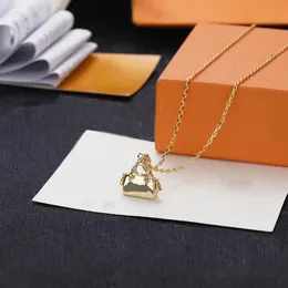 Handtas ketting damesontwerper Rose Gold mode eenvoudige veelzijdige luxe diamant ingelegde tas hanger groothandel persoonlijkheid met doos