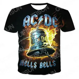 Sommer AC DC 3D Gedruckt Rock Roll männer T Shirt T Männer Kleidung Kurzarm Top Tees Männlichen Casual drucken O Neck Gentleman 220520
